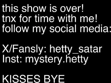 Freechat hetty_satar on Chaturbate